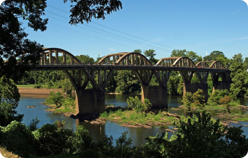 A picture of the Bibb Graves Bridge over the Alabama River