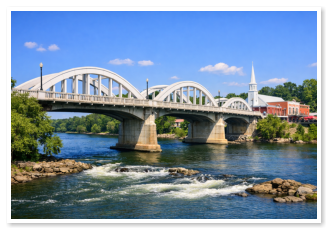 A picture of the Bibb Graves Bridge over the Alabama River