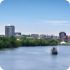Aerial view of Montgomery and the alabama river