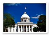 An outside view of the Alabama State Capitol in Montgomery